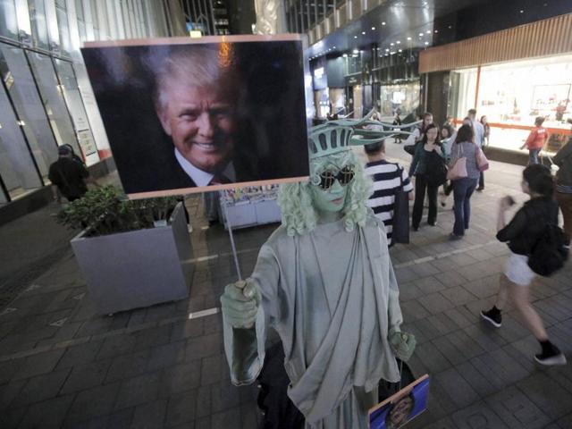 “The only reason I wouldn’t go to some parts of New York is the real risk of meeting Donald Trump,” then London mayor Boris Johnson said on December 8 last year. (AP) “The only reason I wouldn’t go to some parts of New York is the real risk of meeting Donald Trump,” then London mayor Boris Johnson said on December 8 last year. (AP)