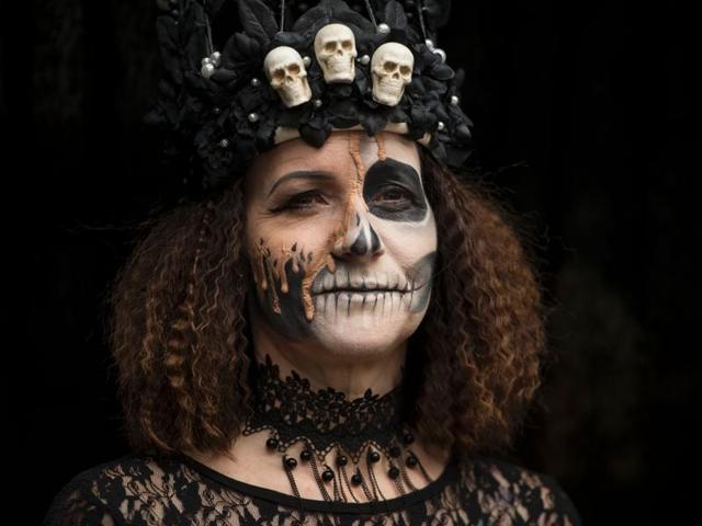A celebration of non-conformity, diversity and freedom of expression, the Whitby Goth Weekend was founded in 1994. (AFP) A celebration of non-conformity, diversity and freedom of expression, the Whitby Goth Weekend was founded in 1994. (AFP)