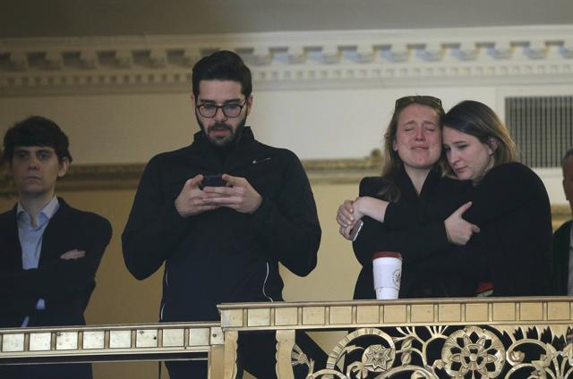 Campaign staff members for US Democratic presidential nominee Hillary Clinton hug before her concession speech in New York, US (Reuters) Campaign staff members for US Democratic presidential nominee Hillary Clinton hug before her concession speech in New York, US (Reuters)