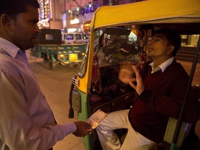 While auto rickshaws are usually used for shorter distances with monetary value of only up to Rs 100, it is the city’s cab service which is facing a challenge.(Praveen Kumar /HT FILE) While auto rickshaws are usually used for shorter distances with monetary value of only up to Rs 100, it is the city’s cab service which is facing a challenge.(Praveen Kumar /HT FILE)