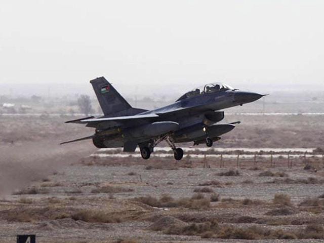 A Royal Jordanian Air Force plane takes off from an air base to strike the Islamic state in the Syrian city of Raqqa. (Reuters File Photo) A Royal Jordanian Air Force plane takes off from an air base to strike the Islamic state in the Syrian city of Raqqa. (Reuters File Photo)