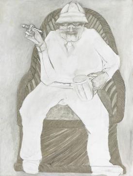 ‘Captain Dentist Pesikaka.’ One of the artist’s personal works. (Sanjeev Verma / HT Photo) ‘Captain Dentist Pesikaka.’ One of the artist’s personal works. (Sanjeev Verma / HT Photo)