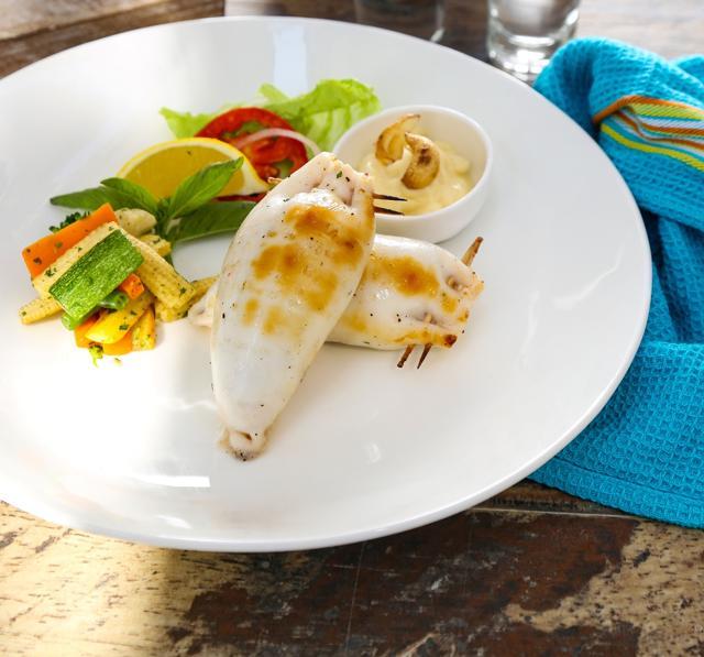 The Stuffed Calamari at Thalassa.