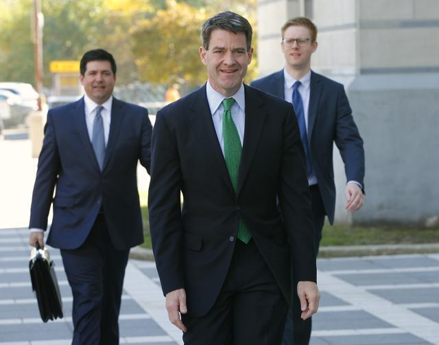 New Jersey governor Chris Christie's former top appointee at the Port Authority of New York and New Jersey, arrives at Martin Luther King Jr. Courthouse for a hearing, Nov. 1, 2016. (AP Photo)