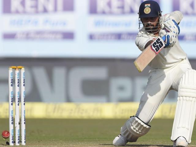 India's Murali Vijay plays a shot on the second day of the first Test cricket match. (AFP) India's Murali Vijay plays a shot on the second day of the first Test cricket match. (AFP)