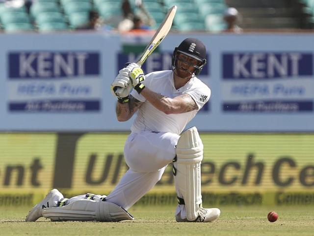 England's Ben Stokes misses a shot. (REUTERS) England's Ben Stokes misses a shot. (REUTERS)