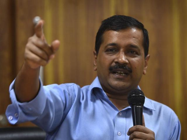 Delhi CM Arvind Kejriwal hit out at Narendra Modi whose picture appeared in a Paytm advertisement.(Sushil Kumar/HT File Photo) Delhi CM Arvind Kejriwal hit out at Narendra Modi whose picture appeared in a Paytm advertisement.(Sushil Kumar/HT File Photo)