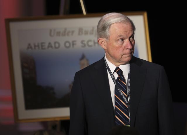 Sen. Jeff Sessions attends the grand opening of Trump International Hotel in Washington, Oct. 26, 2016. (AP Photo)