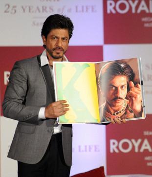 Shah Rukh khan during the launch of the book SRK 25 Years of a Life! Written by Samar Khan at a function in Mumbai. (PTI Photo) Shah Rukh khan during the launch of the book SRK 25 Years of a Life! Written by Samar Khan at a function in Mumbai. (PTI Photo)