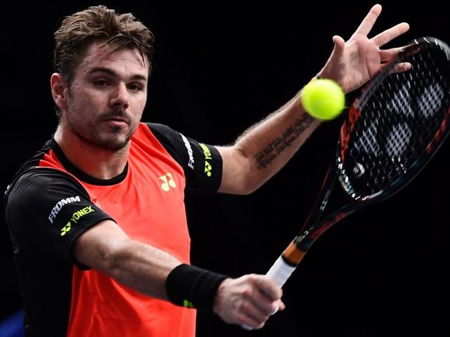 Switzerland's Stan Wawrinka returns the ball to Germany's Jan-Lennard Struff. (AFP Photo) Switzerland's Stan Wawrinka returns the ball to Germany's Jan-Lennard Struff. (AFP Photo)