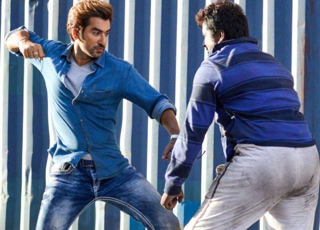 Jeet in an action sequence in Abhimaan. (Grassroot Entertainment ) Jeet in an action sequence in Abhimaan. (Grassroot Entertainment )