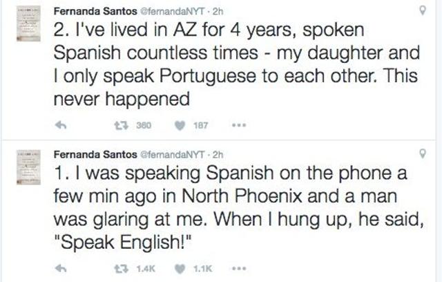 Tweets by journalist Fernanda Santos. (Twitter)