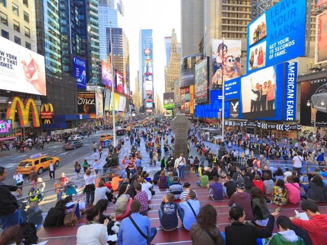 For the list, cities were evaluated across six categories: place, product, programming, people, prosperity and promotion. Seen here is New York. 