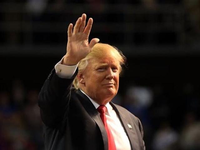 Donald Trump at a rally in Mississippi.(AFP)