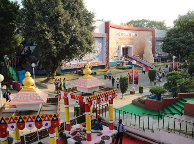 A view of the India International Trade Fair from one of its previous editions. (Shivam Saxena/ HT Photo) A view of the India International Trade Fair from one of its previous editions. (Shivam Saxena/ HT Photo)