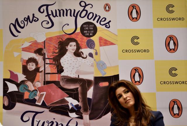 Twinkle Khanna at a promotional event for her book Mrs Funnybones on September 3, 2015 in Mumbai (Rubina A Khan/Getty Images) Twinkle Khanna at a promotional event for her book Mrs Funnybones on September 3, 2015 in Mumbai (Rubina A Khan/Getty Images)