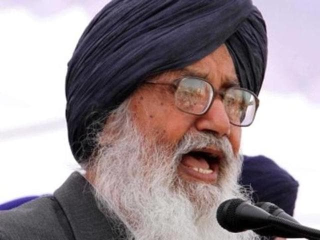 Parkash Singh Badal, Punjab CM. (HT File Photo) Parkash Singh Badal, Punjab CM. (HT File Photo)