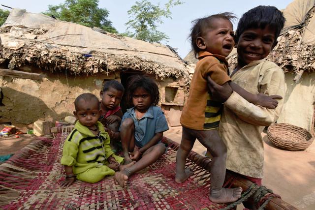 Children in Jakhnod village in Shivapuri district in Madhya Pradesh don’t go to school. They are not vaccinated either. (Photo by Virendra Singh Gosain/ Hindustan Times) Children in Jakhnod village in Shivapuri district in Madhya Pradesh don’t go to school. They are not vaccinated either. (Photo by Virendra Singh Gosain/ Hindustan Times)