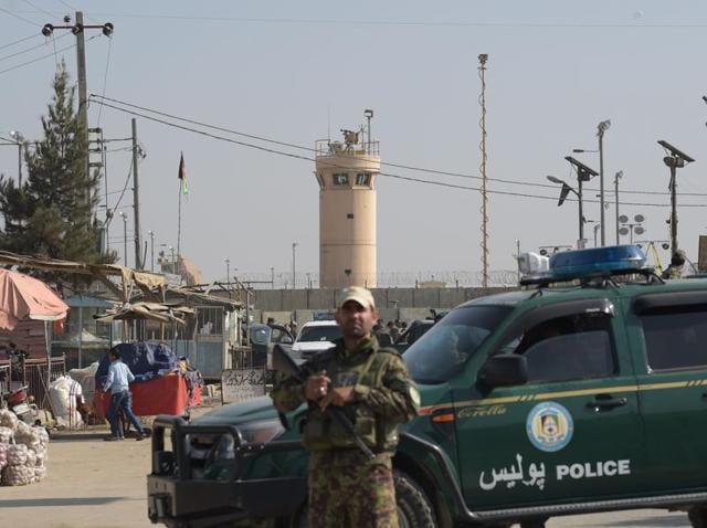 An Afghan security personnel keeps watch near the largest US military base in Bagram, 50km north of Kabul, after an explosion on November 12. (AFP) An Afghan security personnel keeps watch near the largest US military base in Bagram, 50km north of Kabul, after an explosion on November 12. (AFP)