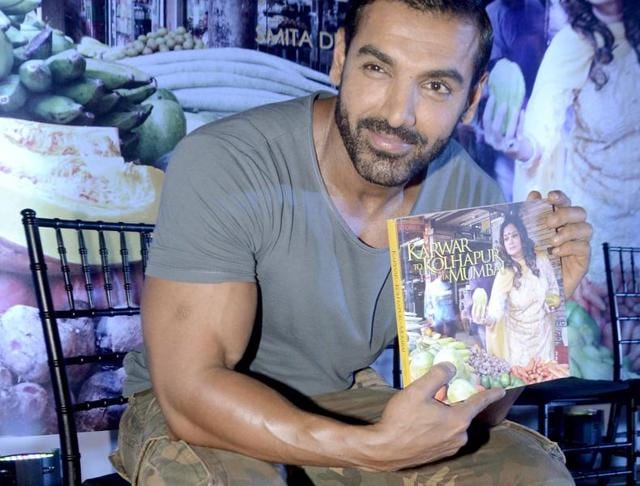 John Abraham attended a book launch event in Mumbai.(Yogen Shah)