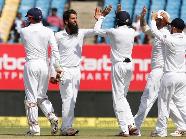 Moeen Ali picked up the final wicket as India were bowled out for 488, giving England a vital lead of 49 runs on a pitch that was still good for batting. (BCCI) 