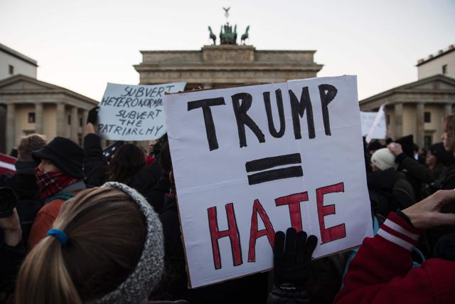 Demonstrators protesting in response to the election of Republican Donald Trump as President of the United States in Philadelphia, Pennsylvania, on Friday.(Reuters) Demonstrators protesting in response to the election of Republican Donald Trump as President of the United States in Philadelphia, Pennsylvania, on Friday.(Reuters)
