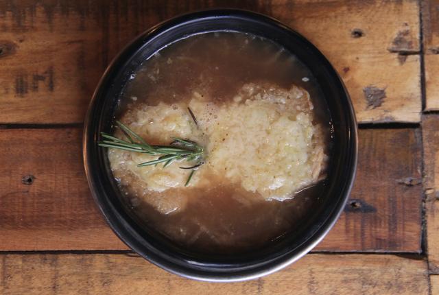 The French onion soup was overpowered by rosemary. (Bhushan Koyande / HT Photo )