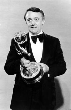 In this Sept. 18, 1979 file photo, actor Robert Vaughn poses with his Emmy Award for outstanding supporting actor for a drama series in "Washington: Behind Closed Doors." during the 31st Annual Primetime Emmy Award presentation in Los Angeles, Calif. (AP)