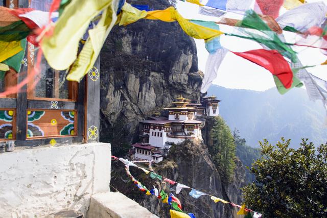 The Tiger’s Nest is a prominent Himalayan Buddhist sacred site located in the cliffside of the upper Paro valley in Bhutan The Tiger’s Nest is a prominent Himalayan Buddhist sacred site located in the cliffside of the upper Paro valley in Bhutan