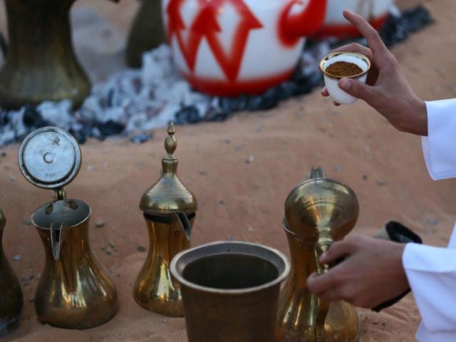 The annual Souq Al Qattara Festival is held at Al Ain on the outskirts of the city. (AFP) The annual Souq Al Qattara Festival is held at Al Ain on the outskirts of the city. (AFP)