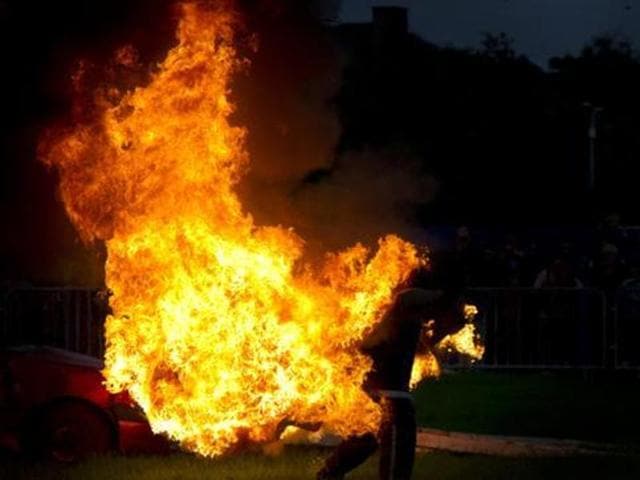 Niranjan Singh set himself on fire before the district collectorate in Kendrapara. Family members allege ‘insensitivity’ of the administration. (Shutterstock) Niranjan Singh set himself on fire before the district collectorate in Kendrapara. Family members allege ‘insensitivity’ of the administration. (Shutterstock)