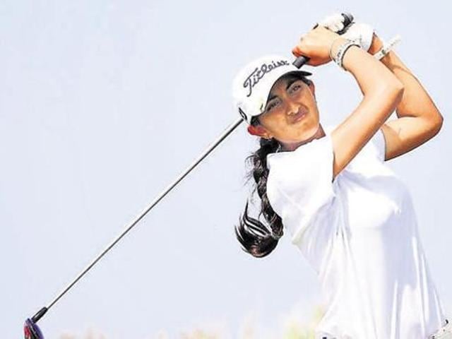 Aditi Ashok (213), the overnight leader in a strong field at the Hero Women’s Indian Open, clinched a one-shot victory over Brittany Lincicome (214) at the DLF Golf and Country Club in Gurgaon on Sunday.(Getty Images)