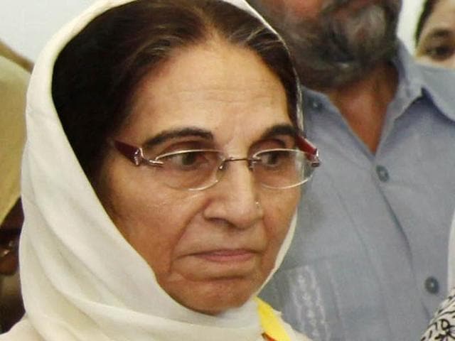 AAP has fielded Sarabjit Kaur, 71, wife of former finance minister in the Akali government Capt Kanwaljit Singh, from Dera Bassi. (HT Photo) AAP has fielded Sarabjit Kaur, 71, wife of former finance minister in the Akali government Capt Kanwaljit Singh, from Dera Bassi. (HT Photo)