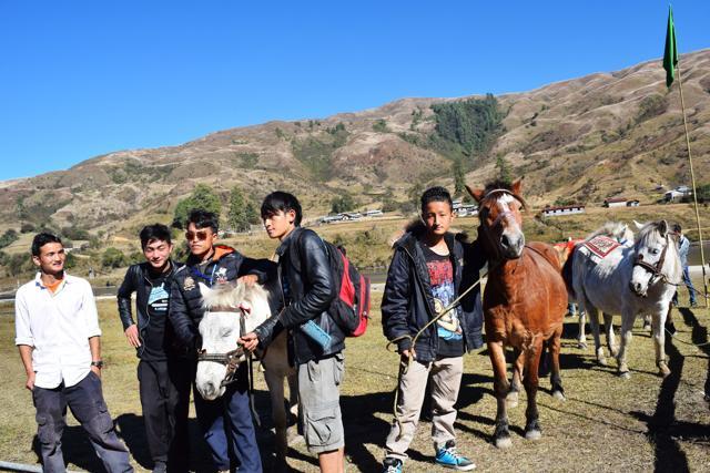 The language the tribes of Mechukha subdivision, particularly the Membas, speak is similar to the Tibetan language.  (Rahul Karmakar/HT Photo)