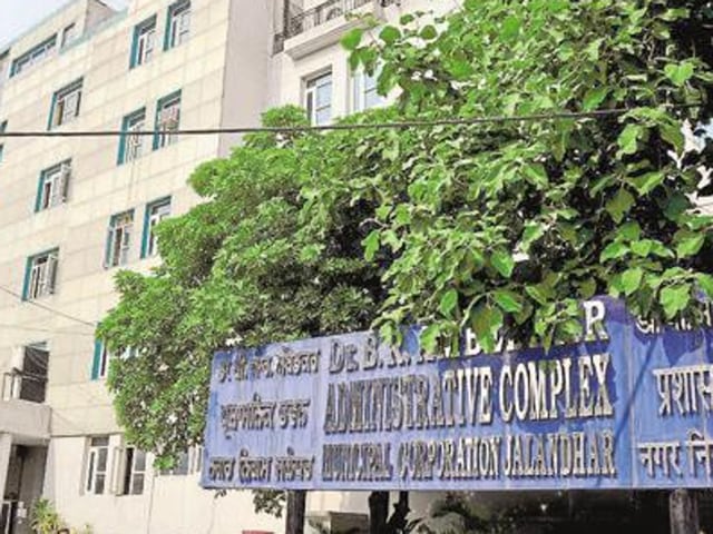 The municipal corporation office in Jalandhar. (Sikander Singh Chopra/HT Photo) The municipal corporation office in Jalandhar. (Sikander Singh Chopra/HT Photo)