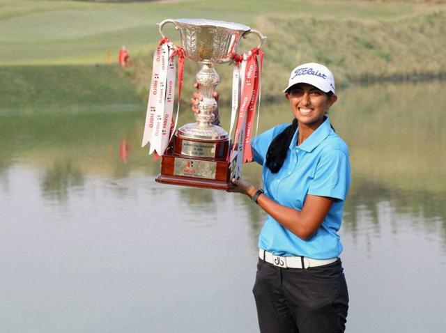 Aditi Ashok became the first Indian woman to claim a European Tour event.(Getty Images)