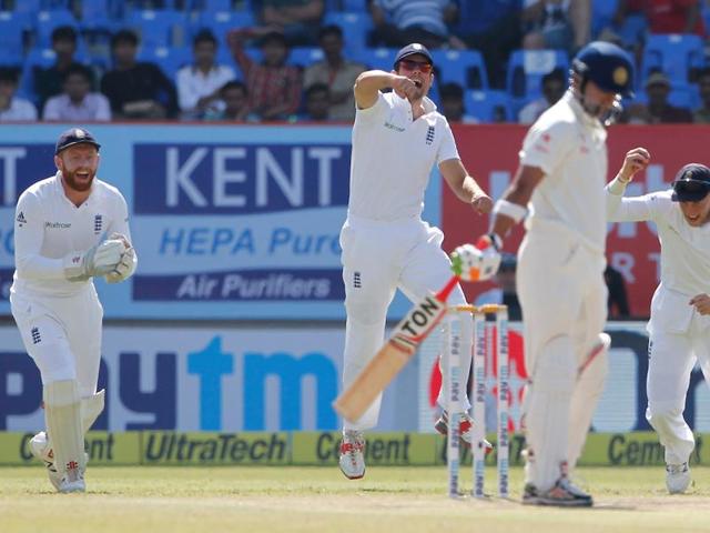 England struck early when Chris Woakes removed Gautam Gambhir for 0. (BCCI) 