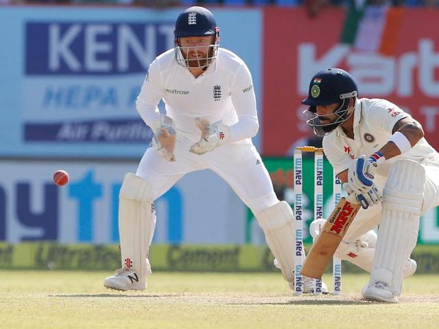 Virat Kohli was cautious but he punished any loose balls that was bowled by England. (BCCI) 