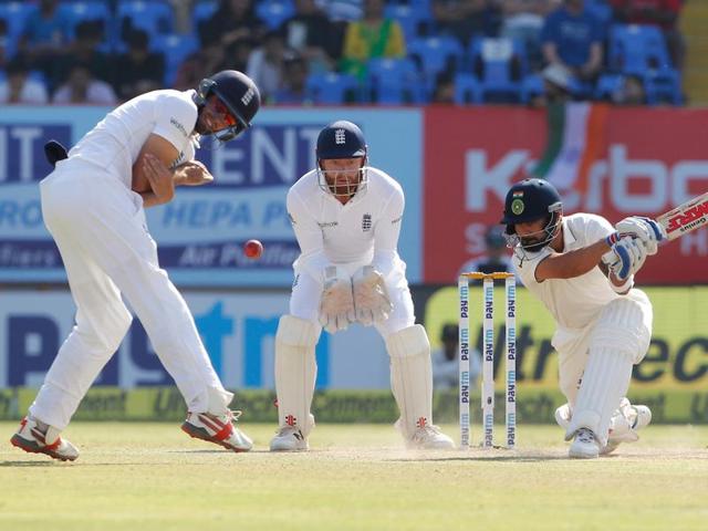 Virat Kohli and R Ashwin’s partnership  was worth 47 runs and it gave India a feeling of security. (BCCI) 