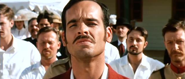Blackthorne played the hateful Captain Russell in Lagaan. Blackthorne played the hateful Captain Russell in Lagaan.
