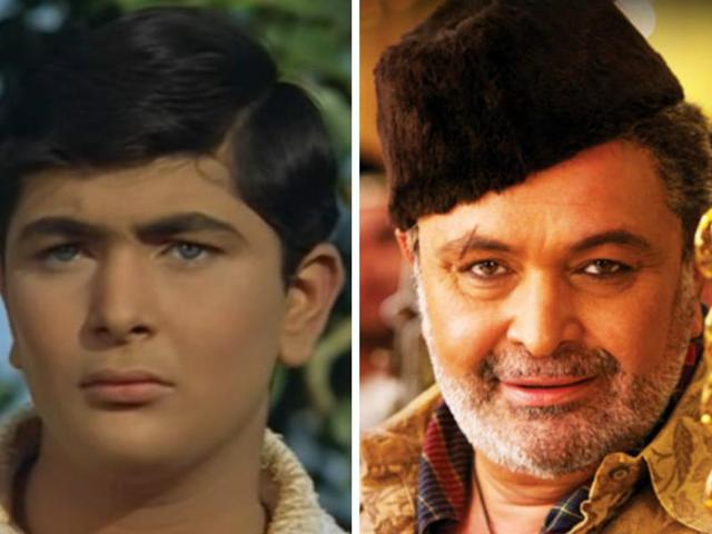 Rishi Kapoor first appeared as a child actor in Mera Naam Joker (1970).