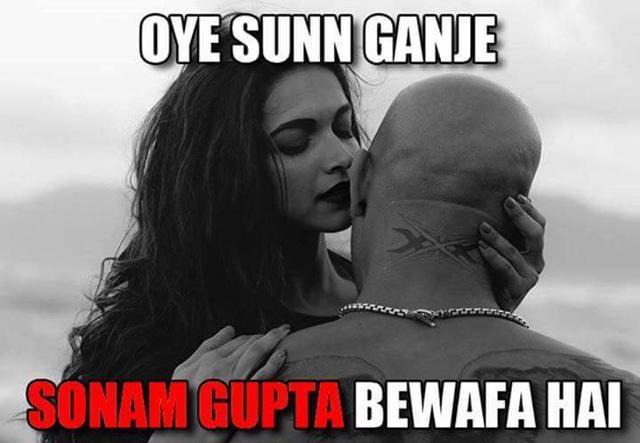 Another Sonam Gupta meme, this one, with some filmy touch. Another Sonam Gupta meme, this one, with some filmy touch.