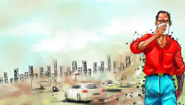 Overall pollution level in Mumbai went up as the AQI increased from Sunday’s 242 to 261 on Monday, falling under the ‘poor’ category, according to the System of Air Quality Weather Forecasting and Research (SAFAR). (HT illustration) Overall pollution level in Mumbai went up as the AQI increased from Sunday’s 242 to 261 on Monday, falling under the ‘poor’ category, according to the System of Air Quality Weather Forecasting and Research (SAFAR). (HT illustration)