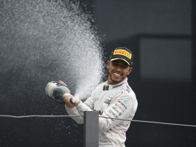 Sunday’s win was the first time in 10th attempt that Mercedes' Lewis Hamilton won in Brazil. (REUTERS) Sunday’s win was the first time in 10th attempt that Mercedes' Lewis Hamilton won in Brazil. (REUTERS)