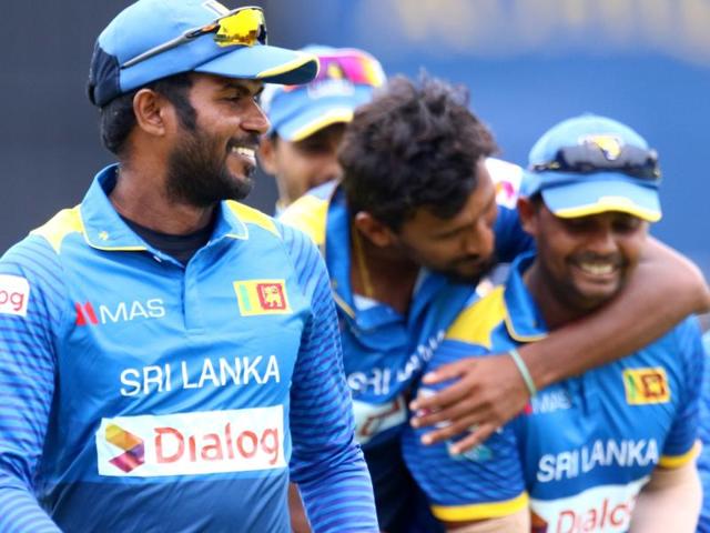 Sri Lankan seamers, led by Nuwan Kulasekara (right), had a field day as cloudy conditions helped them swing and trouble Zimbabwe batsmen right from the first ball. (AFP) Sri Lankan seamers, led by Nuwan Kulasekara (right), had a field day as cloudy conditions helped them swing and trouble Zimbabwe batsmen right from the first ball. (AFP)