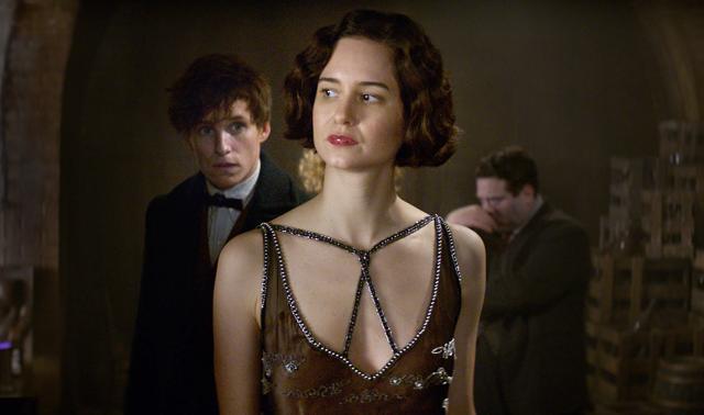 This image released by Warner Bros. Entertainment shows Eddie Redmayne, left, and Katherine Waterston in a scene from, Fantastic Beasts and Where to Find Them. (AP) This image released by Warner Bros. Entertainment shows Eddie Redmayne, left, and Katherine Waterston in a scene from, Fantastic Beasts and Where to Find Them. (AP)