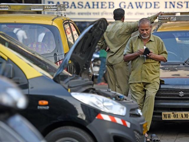 Drivers of black and yellow taxis, three-wheelers, fleet and cool cabs complained about a drop in their business as people avoid travelling with them now.(HT File Photo)