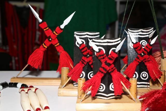 Pen holder from Nagaland, brings good luck to your house. Price: Rs 40, Stall: Nagaland; Stall No 9. (Amal KS/HT Photo)