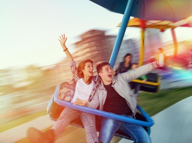 Amusement parks can make for a wonderful setting for a family day out.(Shutterstock)