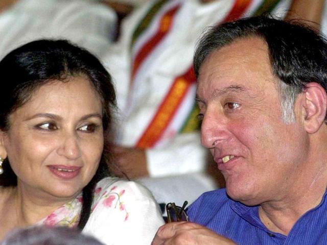 Sharmila and Pataudi at an event. Sharmila and Pataudi at an event.
